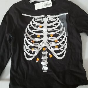 2t skeleton shirt
